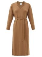 Matchesfashion.com Max Mara Leisure - Calamai Dress - Womens - Camel