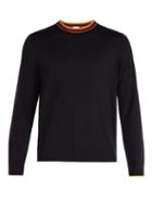 Matchesfashion.com Paul Smith - Crew Neck Wool Sweater - Mens - Navy