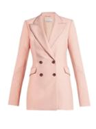 Matchesfashion.com Gabriela Hearst - Angela Wool Double Breasted Blazer - Womens - Pink