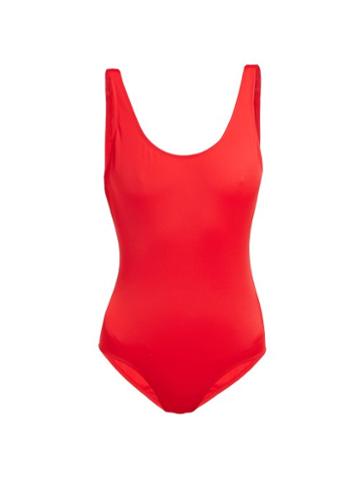 Matchesfashion.com Talia Collins - The Classic Swimsuit - Womens - Red