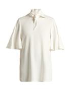 Matchesfashion.com Ellery - Salvador Neck Tie Crepe Blouse - Womens - Ivory