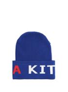 Ader Error X Maison Kitsuné Logo-intarsia Cotton Beanie