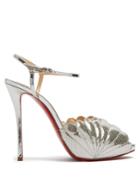 Christian Louboutin Botticella 120mm Reptile-effect Leather Sandals