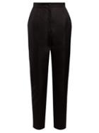 Matchesfashion.com Dolce & Gabbana - High Rise Cropped Trousers - Womens - Black