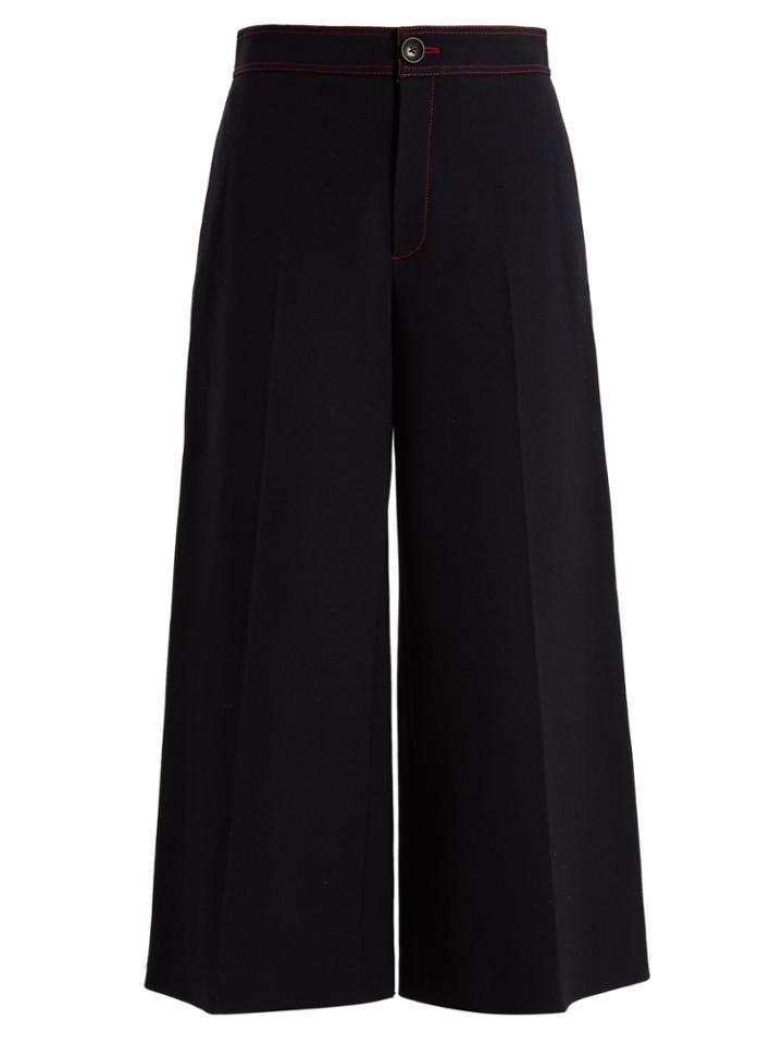 Joseph Fitz Wide-leg Twill Trousers