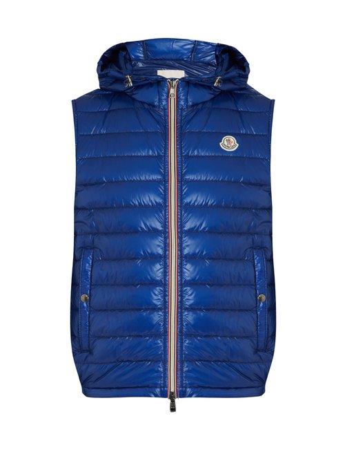 Matchesfashion.com Moncler - Gien Quilted Down Gilet - Mens - Blue