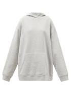 Raey - Recycled Cotton-blend Oversized Hooded Sweatshirt - Womens - Grey