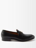 Gucci - Gg-hardware Leather Loafers - Mens - Black
