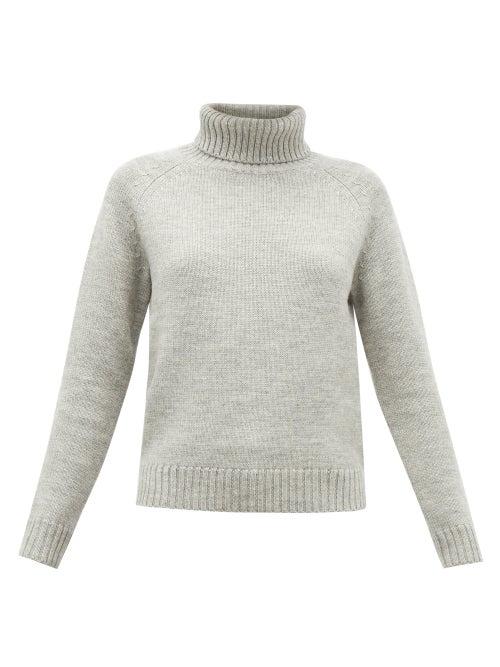 Matchesfashion.com Nili Lotan - William Wool-blend Roll-neck Sweater - Womens - Grey