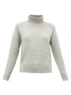 Matchesfashion.com Nili Lotan - William Wool-blend Roll-neck Sweater - Womens - Grey