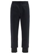 Matchesfashion.com Ann Demeulemeester - Panelled-cuff Cotton-blend Trousers - Mens - Black