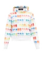 Matchesfashion.com Amiri - Watercolour-print Cotton Hooded Sweatshirt - Mens - Multi