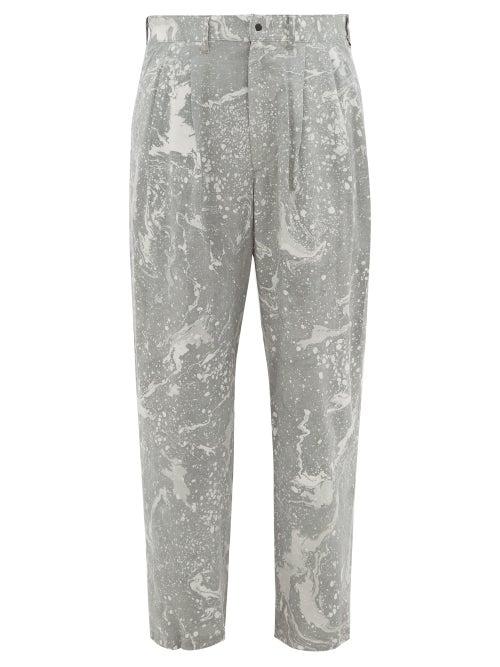 Matchesfashion.com Sasquatchfabrix - Sumi Nagashi Canvas Trousers - Mens - Multi