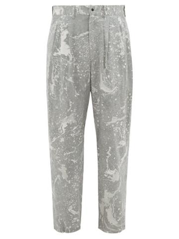 Matchesfashion.com Sasquatchfabrix - Sumi Nagashi Canvas Trousers - Mens - Multi