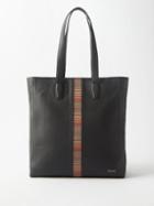 Paul Smith - Signature-stripe Leather Tote - Mens - Black