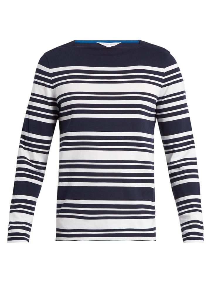 Orlebar Brown Byrne Long-sleeved Striped Cotton T-shirt