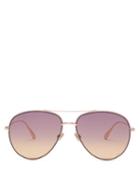 Matchesfashion.com Dior Eyewear - Diorsociety3 Aviator Metal Sunglasses - Womens - Gold