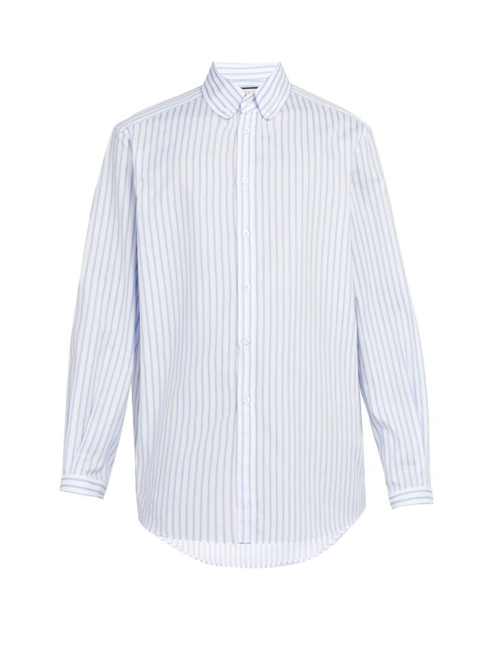 Gucci Striped Cotton Button-down Shirt