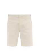 Matchesfashion.com Orlebar Brown - Dane Tailored Cotton Twill Shorts - Mens - Cream