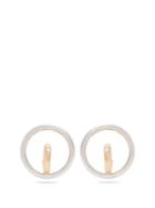 Charlotte Chesnais Saturn Blow Medium Gold & Silver Earrings