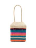 Sophie Anderson Serella Woven Toquilla-straw Box Bag