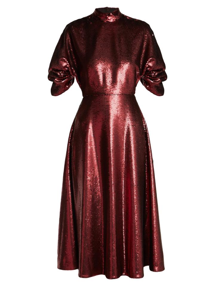 Emilia Wickstead Mariel Open-back Sequinned Gown