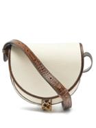See By Chlo - Mara Small Leather-trim Canvas Saddle Bag - Womens - Beige Multi