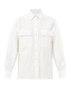 Matchesfashion.com Jil Sander - Nasir Linen-blend Safari Shirt - Womens - Ivory