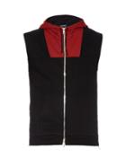 Balmain Bi-colour Sleeveless Jersey Sweatshirt