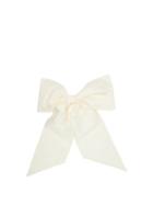 Matchesfashion.com Vaquera - Oversized Bow Taffeta Hair Clip - Womens - Ivory