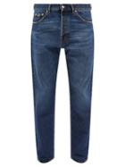 Valentino - Washed Straight-leg Jeans - Mens - Navy