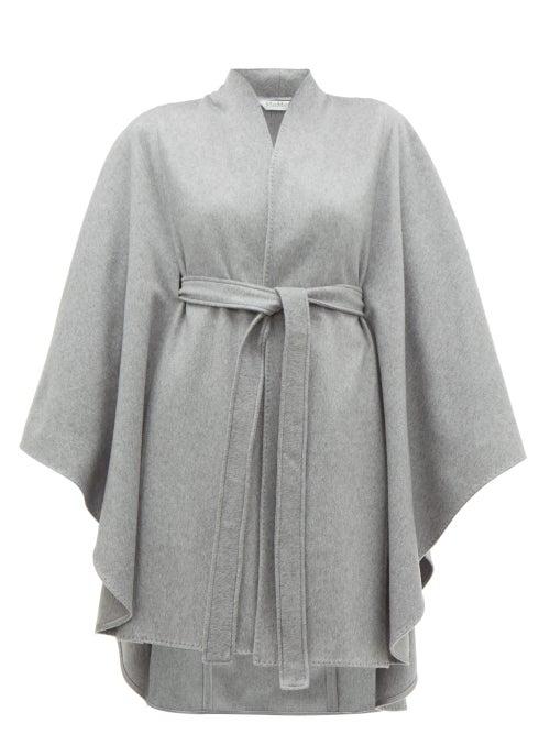 Matchesfashion.com Max Mara - Rosa Cape - Womens - Grey