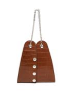 Matchesfashion.com Lemaire - Mini Double Folded Crocodile Effect Leather Bag - Womens - Tan