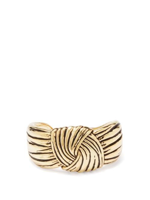 Aurlie Bidermann - Naila Knot 18kt Gold-plated Cuff - Womens - Gold