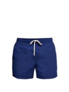 Matchesfashion.com Polo Ralph Lauren - Slim Fit Logo Embroidered Swim Shorts - Mens - Navy