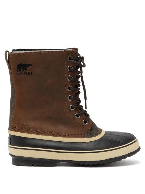 Matchesfashion.com Sorel - 1964 Leather Ski Boots - Mens - Brown