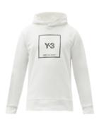 Matchesfashion.com Y-3 - Reflective Logo-print Cotton Hooded Sweatshirt - Mens - White