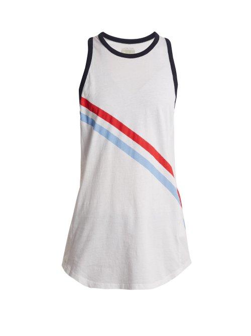 Matchesfashion.com Lndr - Striped Cotton Tank Top - Womens - White Multi