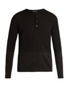 Helbers Long-sleeved Wool Henley Top