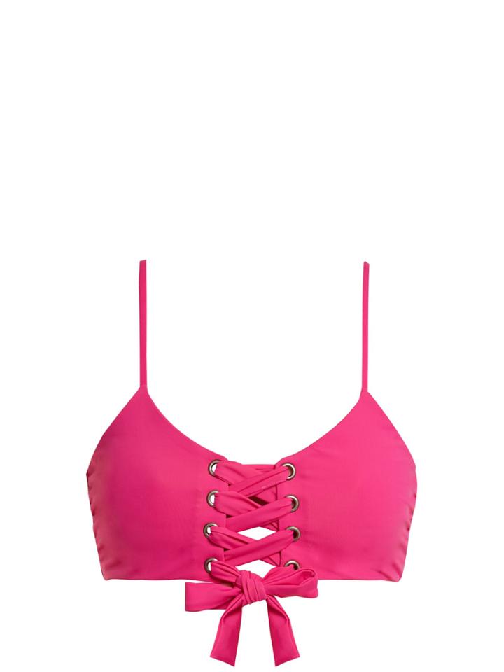 Mara Hoffman Scarlett Lace-up Bikini Top