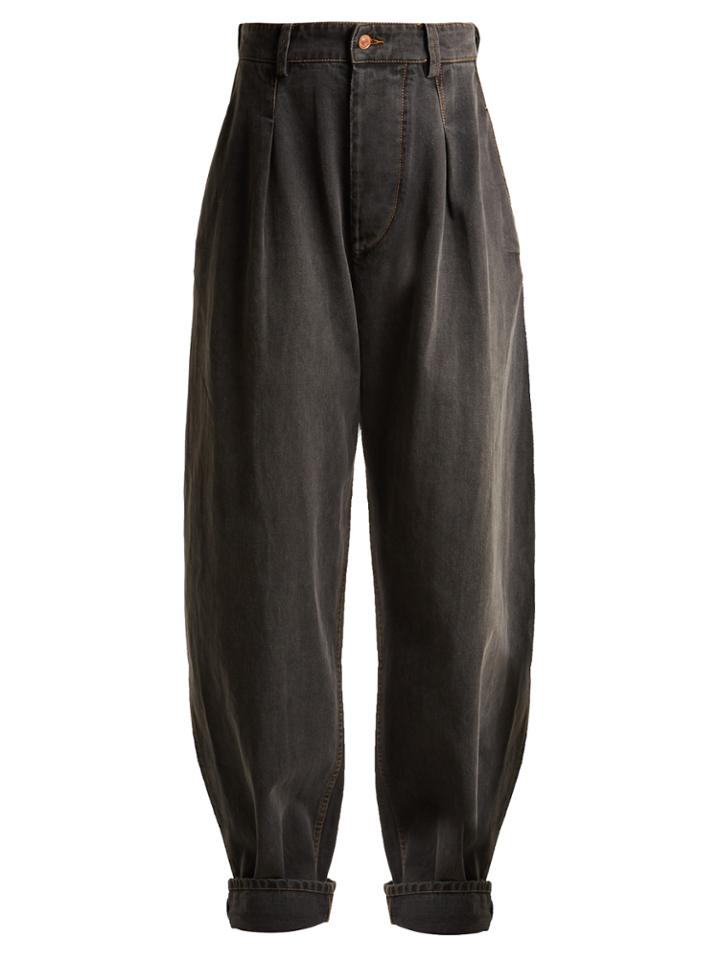 Isabel Marant Netery Oversized Wide-leg Cotton Jeans