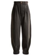 Isabel Marant Netery Oversized Wide-leg Cotton Jeans
