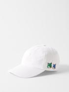 Maison Kitsun - Double Fox Head-patch Cotton-blend Twill Cap - Mens - White