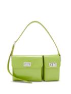 Matchesfashion.com By Far - Billy Patent-leather Shoulder Bag - Womens - Green