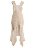 Jonathan Simkhai Handkerchief-hem Cotton Macram-lace Dress
