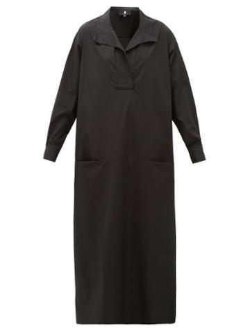 Matchesfashion.com Su Paris - Luka Cotton-poplin Maxi Dress - Womens - Black
