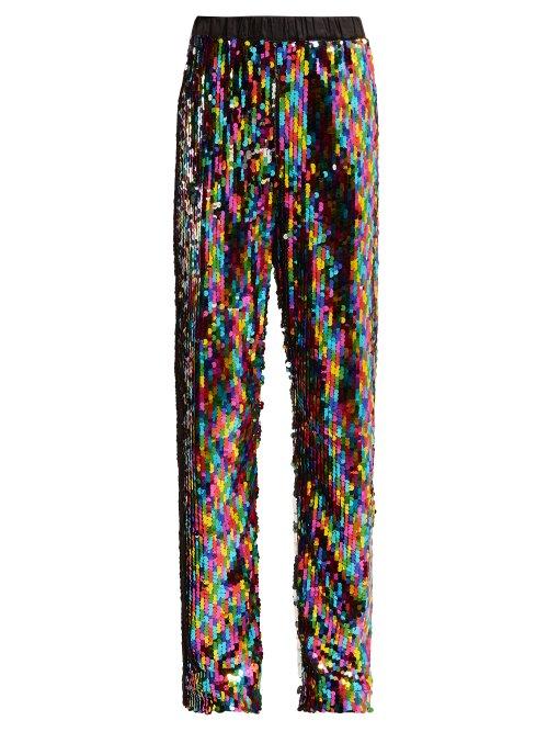 Matchesfashion.com Meiling - Meiling X Vanessa Winston Sequin Trousers - Womens - Multi