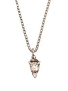 Matchesfashion.com Gucci - Anger Forest Wolf Sterling Silver Necklace - Mens - Silver