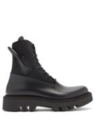 Matchesfashion.com Givenchy - Heel-handle Leather And Neoprene Boots - Mens - Black