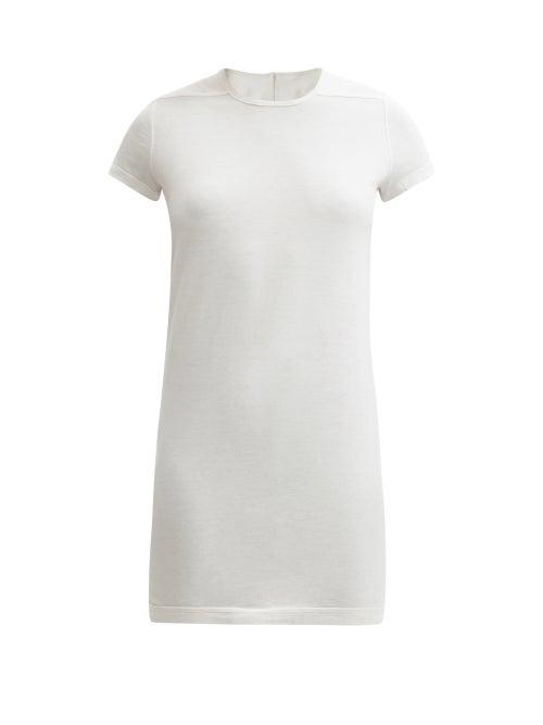Matchesfashion.com Rick Owens - Level Longline Cotton-jersey T-shirt - Womens - White
